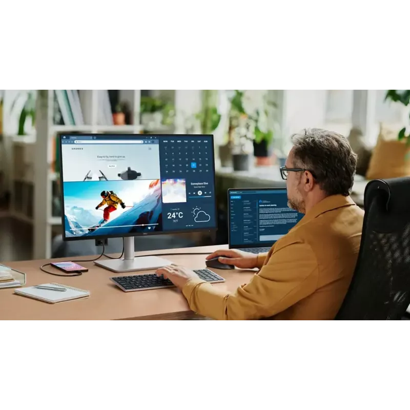 Computer monitor Dell S2725DC 27 inch 2560×1440 QHD LCD 8 ms 16:9 178° USB 3.2 Gen1 speakers height-adjustable VESA White