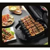 Contact Grill Tefal GC7148 — 2000W, stainless steel housing, rectangular, adjustable thermostat, grid top surface, 365×365×175 mm