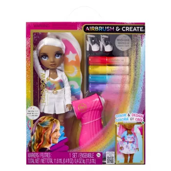 Rainbow High Air Brush & Create Fashion Dolls - Grey Eyes, Fashion doll, Female, 4 yr(s), Boy/Girl, Multicolour