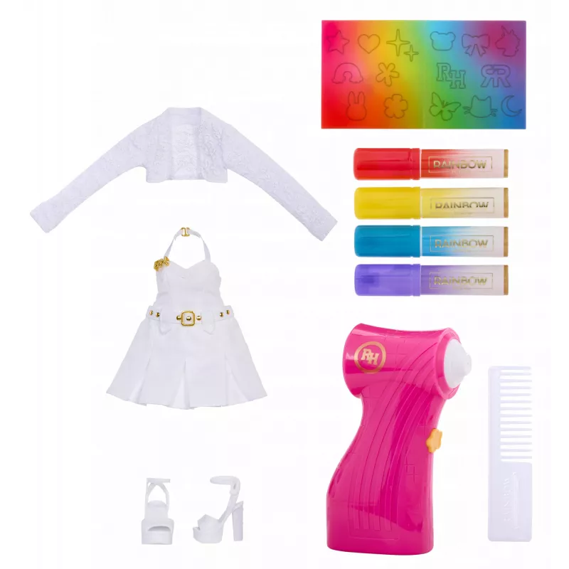 Rainbow High Air Brush & Create Fashion Dolls - Grey Eyes, Fashion doll, Female, 4 yr(s), Boy/Girl, Multicolour