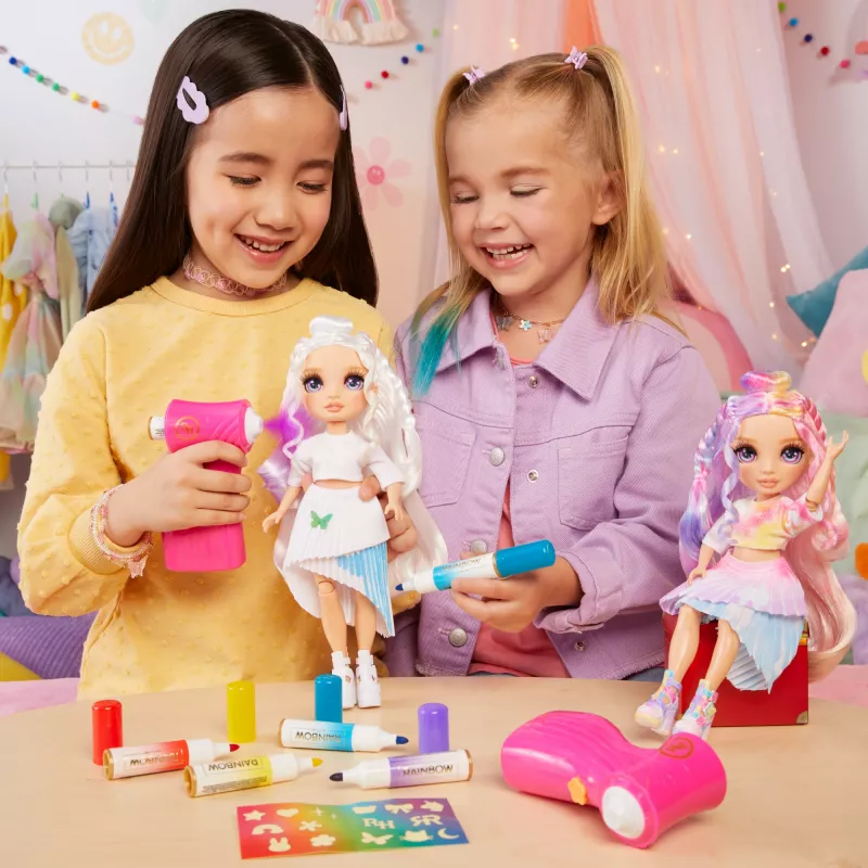 Rainbow High Air Brush & Create Fashion Dolls - Grey Eyes, Fashion doll, Female, 4 yr(s), Boy/Girl, Multicolour