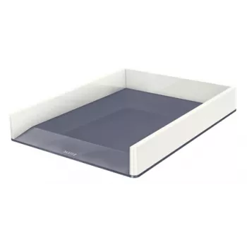 Leitz Letter Tray WOW Dual Colour, Plastic, Metallic, White, A4, 267 mm, 336 mm, 49 mm