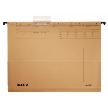 Leitz ALPHA hanging folder Cardboard, Metal A4 Brown
