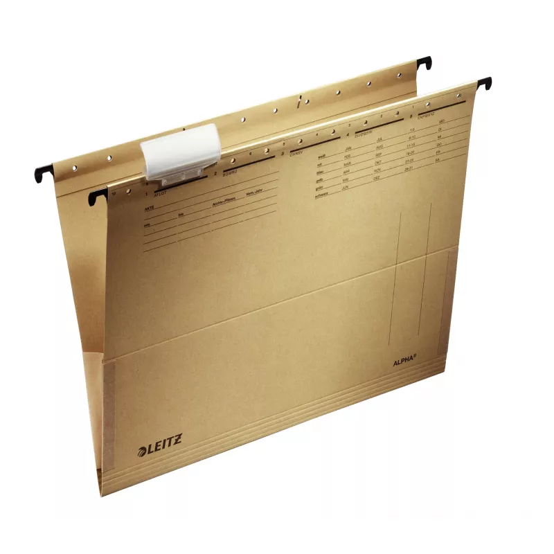 Leitz ALPHA hanging folder Cardboard, Metal A4 Brown