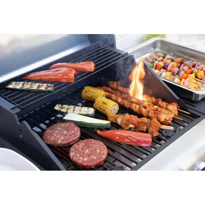 Unold 58595 Barbecue Grill-Wagen BUDDY Cart Electric Black, Stainless steel 2600 W