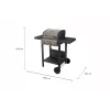 Unold 58595 Barbecue Grill-Wagen BUDDY Cart Electric Black, Stainless steel 2600 W