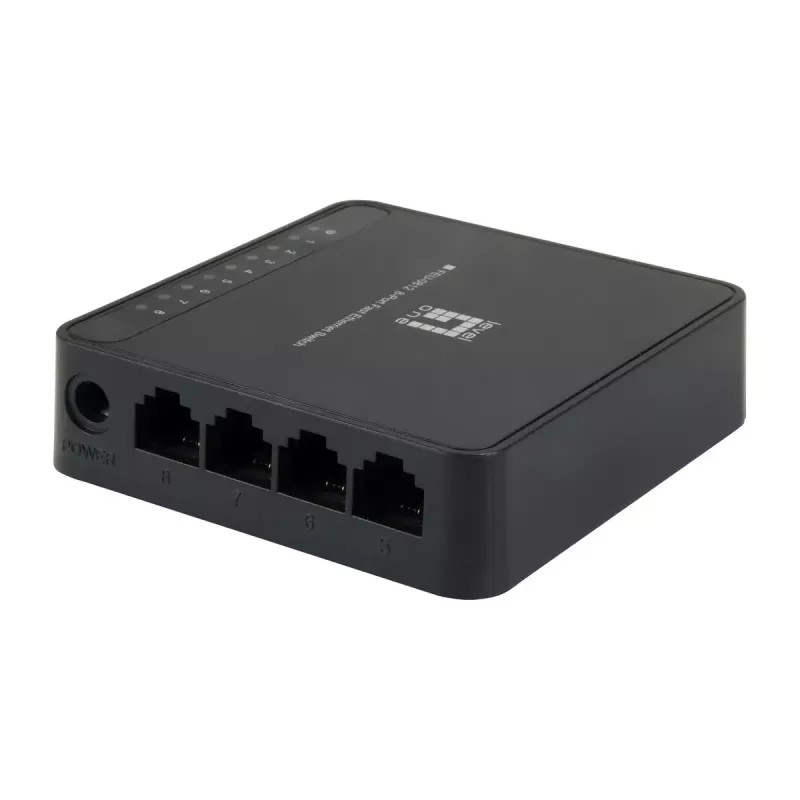 LevelOne FEU-0812 network switch Unmanaged Fast Ethernet (10/100) Black