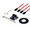 Conceptronic EMRICK 4-Port SATA PCIe Adapter with SATA Cables