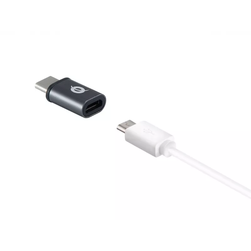 Conceptronic DONN04G USB-C to USB A/MicroB OTG Adapter 2-Pack, 10Gbps (C-A), 480Mbps (C-MicroUSB)