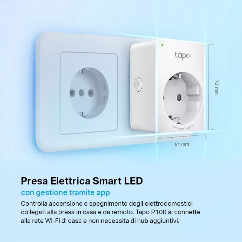 TP-LINK Tapo P100 smart plug White 2300 W