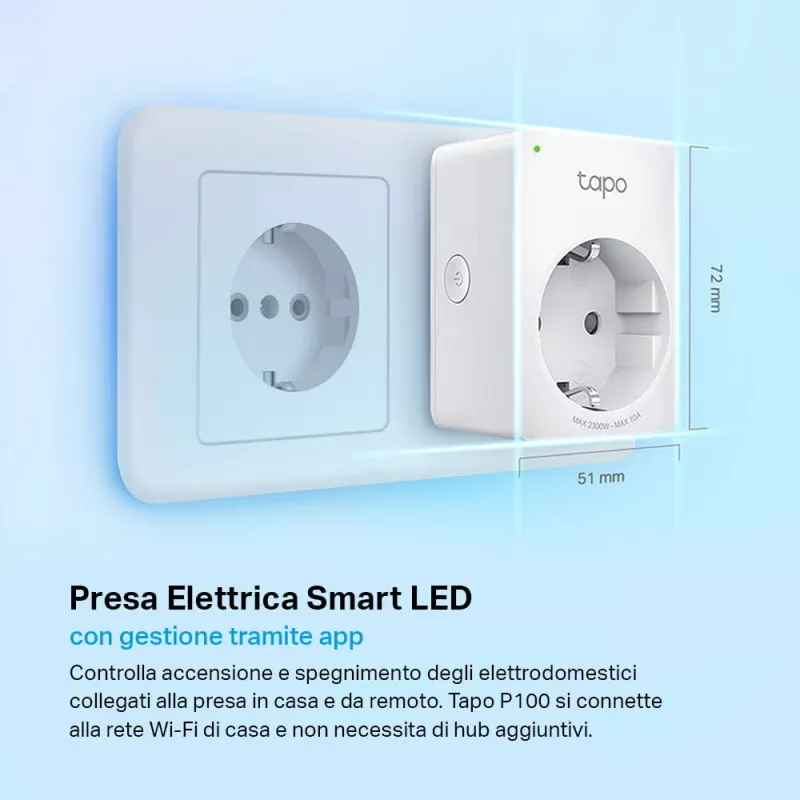 TP-LINK Tapo P100 smart plug White 2300 W