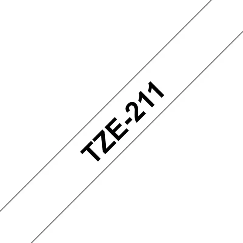 Label-making tape Brother TZe-211 Black on white