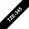 Laminated tape Brother TZe345 18mm White on Black
