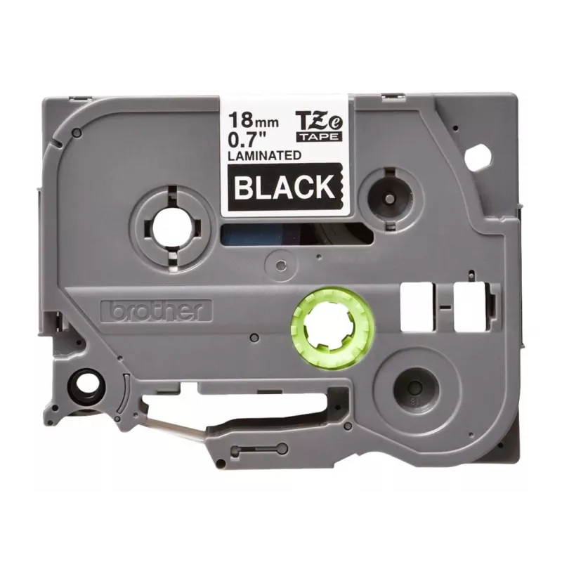 Laminated tape Brother TZe345 18mm White on Black