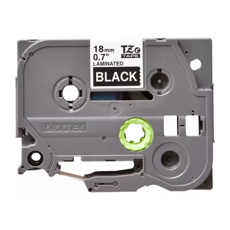 Laminated tape Brother TZe345 18mm White on Black