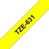 Label tape Brother TZe-631 (TZe) 12 mm x 8 m, black on yellow