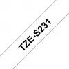Adhesive Tape Brother TZeS231 Black on White 1.2 cm 8 m