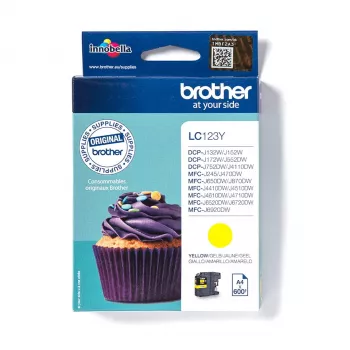 Ink Cartridge Brother LC123Y Yellow