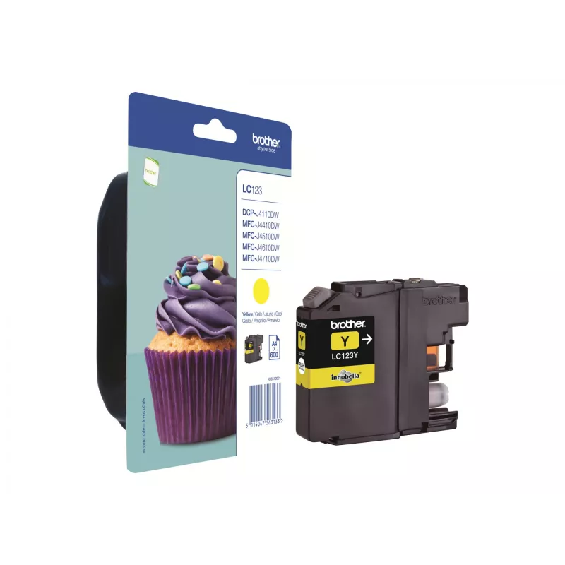 Ink Cartridge Brother LC123Y Yellow