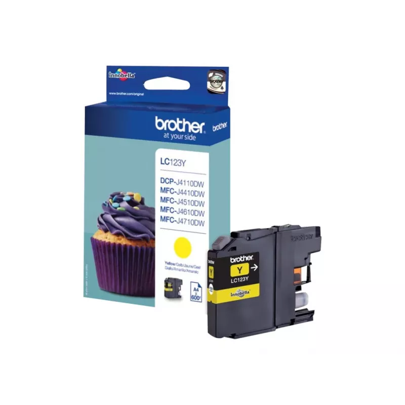 Ink Cartridge Brother LC123Y Yellow
