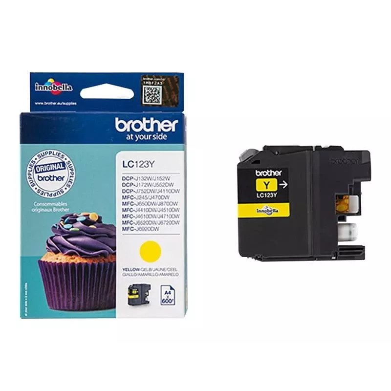 Ink Cartridge Brother LC123Y Yellow