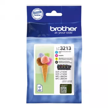 Cartridge Brother LC3213VALDR Black Cyan Magenta Yellow