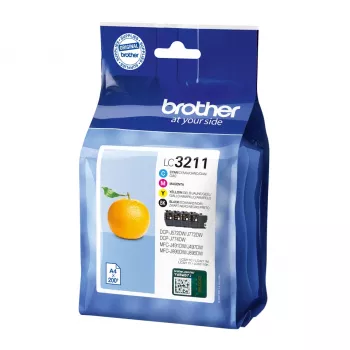Cartridge Brother LC3211VALDR Black Cyan Magenta Yellow