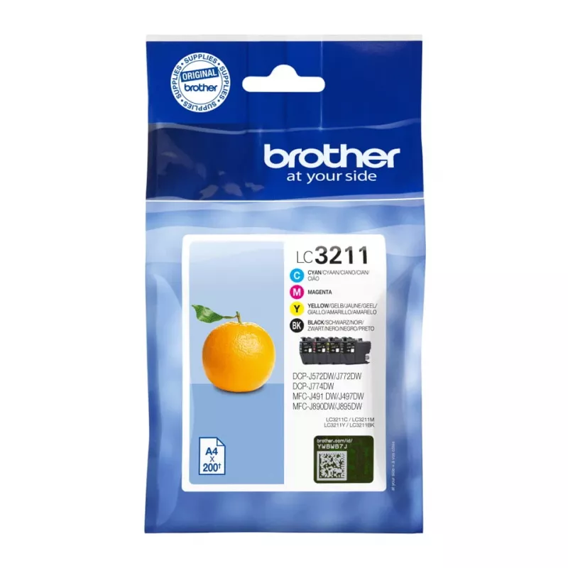 Cartridge Brother LC3211VALDR Black Cyan Magenta Yellow