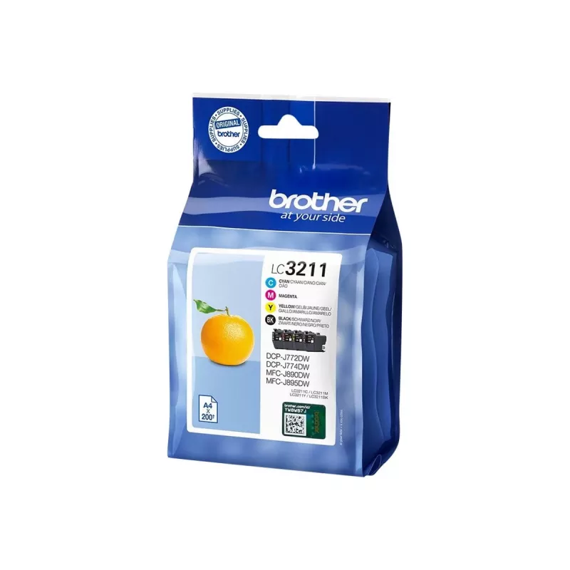 Cartridge Brother LC3211VALDR Black Cyan Magenta Yellow