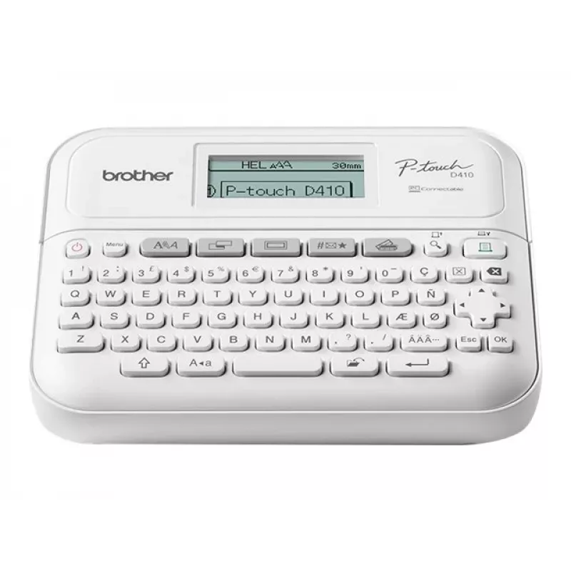 Label printer Brother PT-D410 portable mono thermal, white, tape up to 12 mm