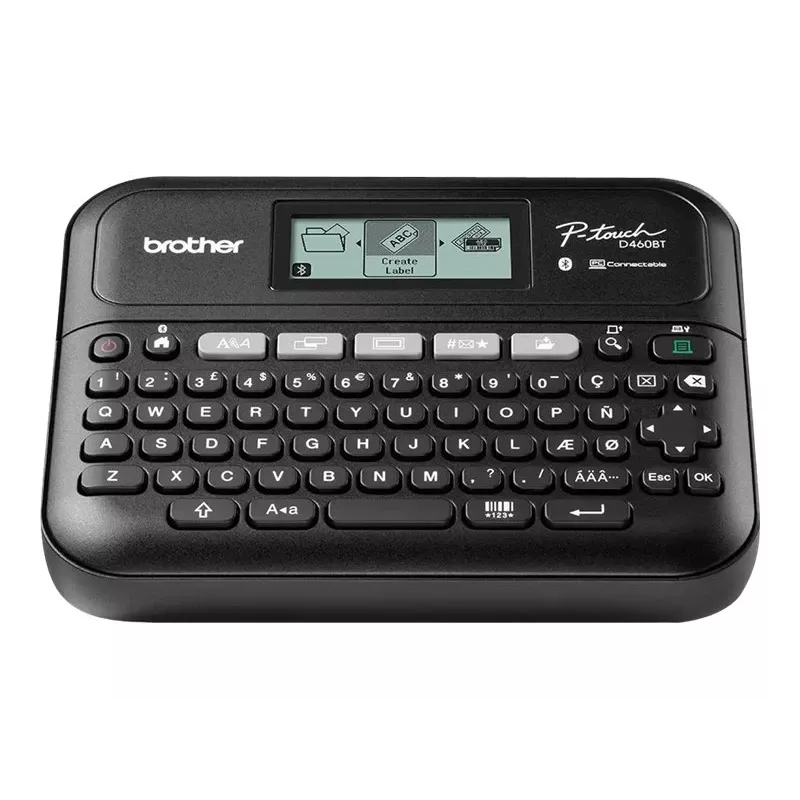 Label printer Brother PT-D460BTVP Thermal transfer 180×180 DPI 30 mm/s Wired & Bluetooth QWERTY TZe tape