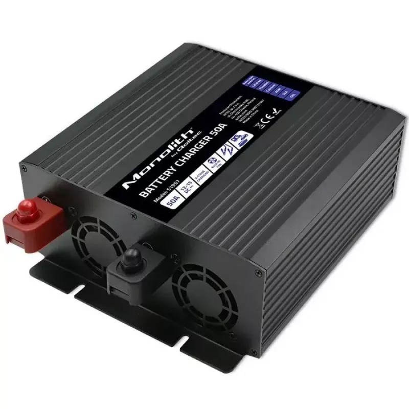Battery Charger QOLTEC 51957 50A 12V for LiFePO4, AGM, GEL, SLA batteries