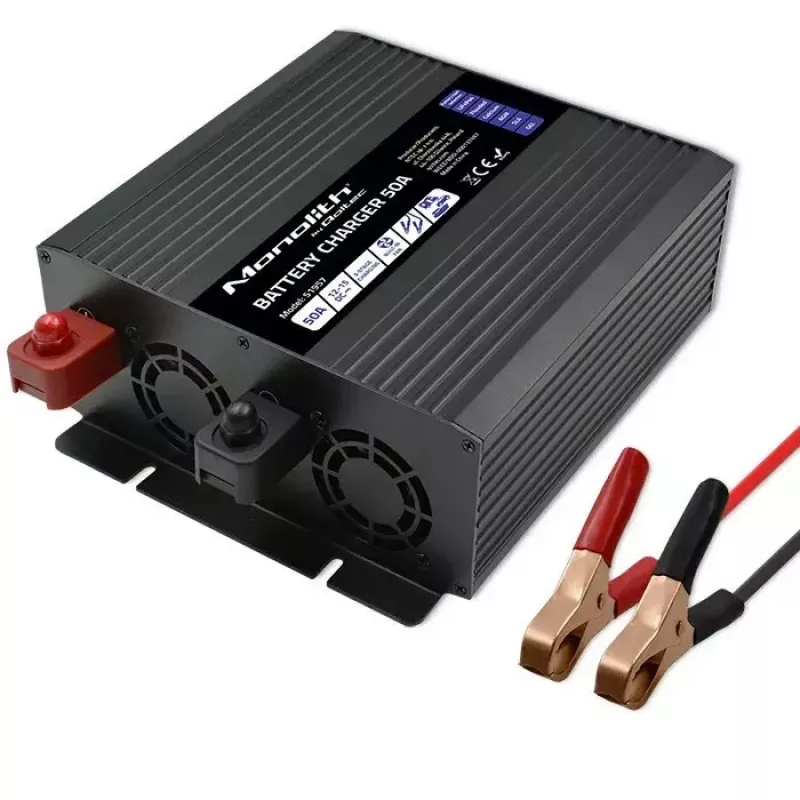 Battery Charger QOLTEC 51957 50A 12V for LiFePO4, AGM, GEL, SLA batteries