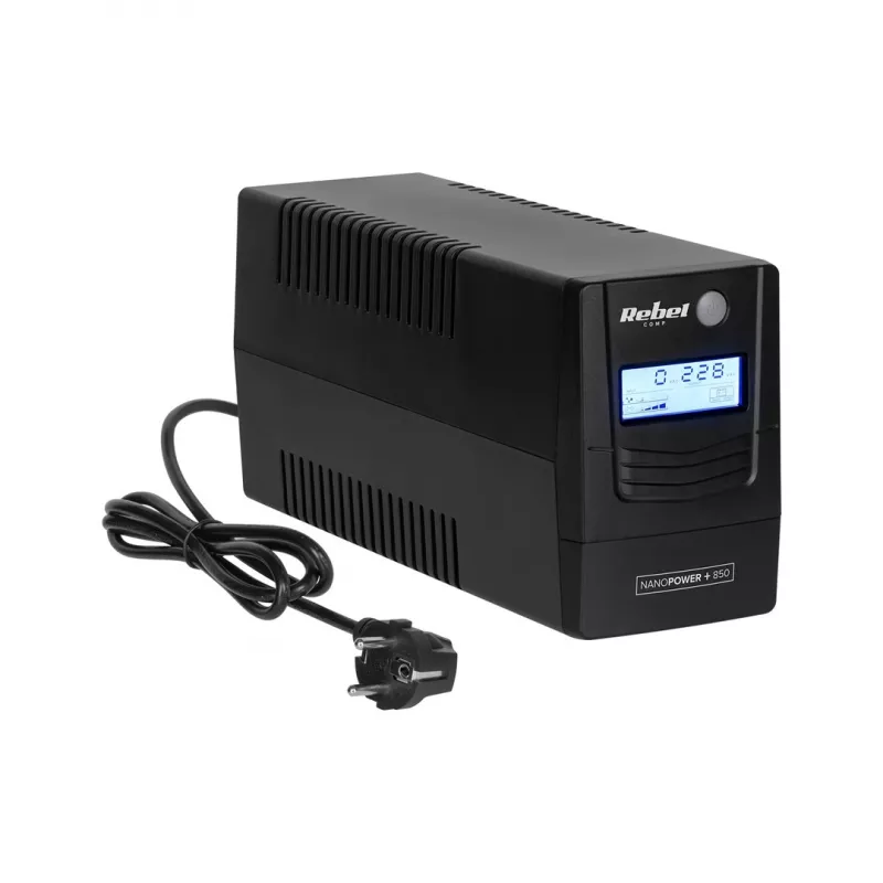 Rebel Nanopower Plus 850 UPS | Off-line | Sinusoida | 850VA | 480W | LCD | USB