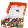 Toy construction blocks set Marioinex Mini Waffle Konstruktor 500, 500 pieces, machine washable, multicolour