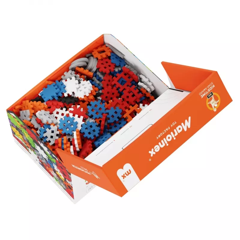 Toy construction blocks set Marioinex Mini Waffle Konstruktor 500, 500 pieces, machine washable, multicolour