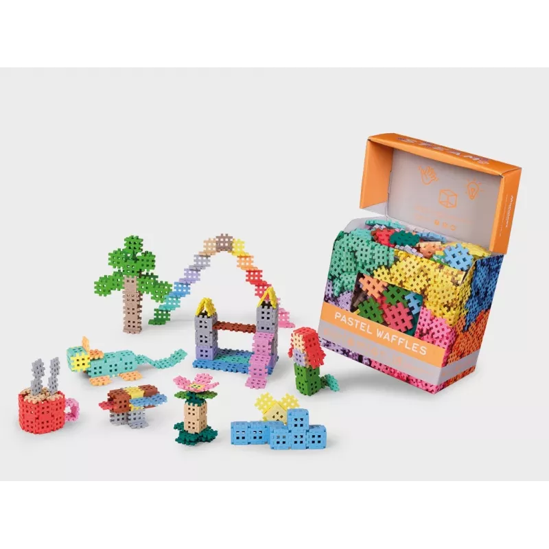 Construction blocks Marioinex Waffle Blocks mini pastel 500 pieces set