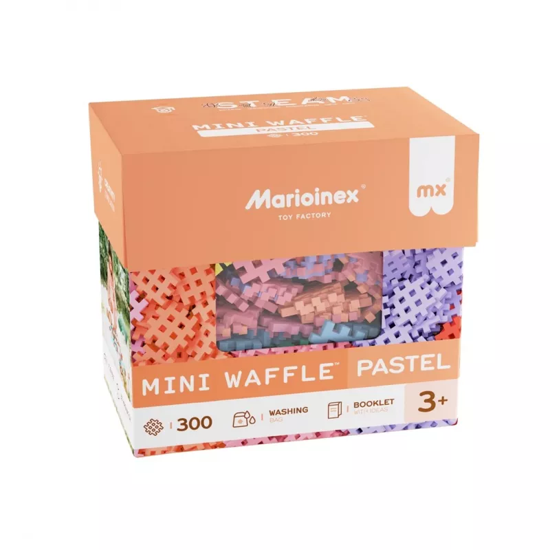 Marioinex Mini Waffle building blocks, pastel, 300 pieces