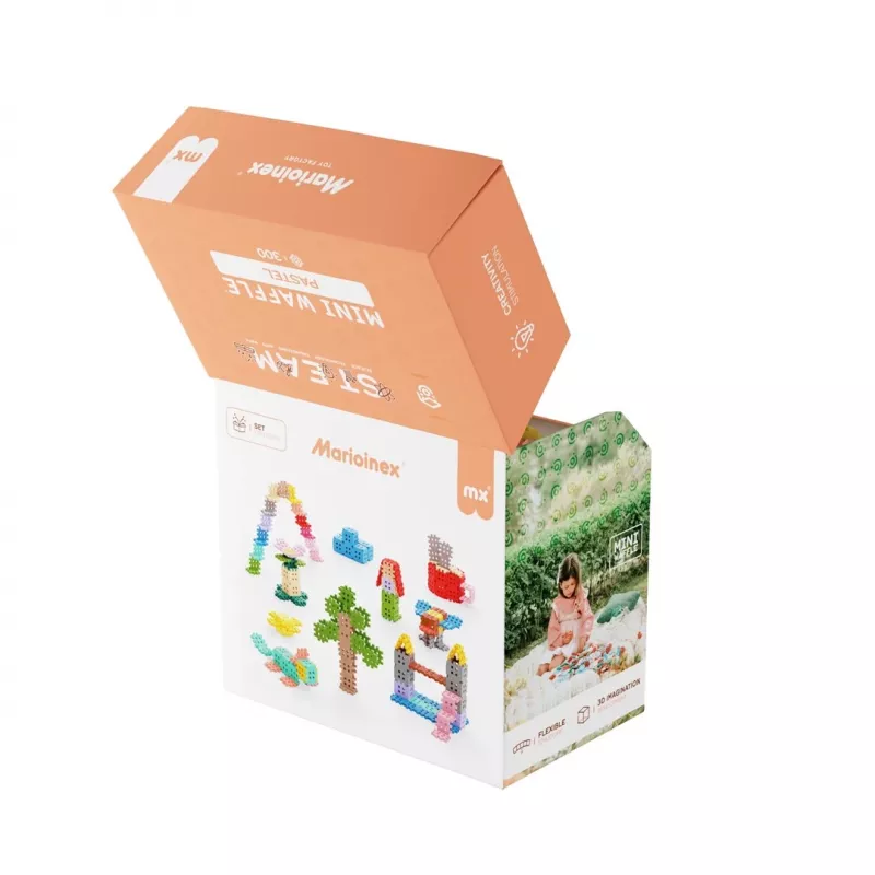 Marioinex Mini Waffle building blocks, pastel, 300 pieces