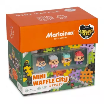 Toy construction set Marioinex Waffle mini Blocks - Street, 280 pieces