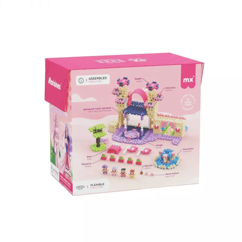 Toy building set Marioinex Waffle Mini Blocks Princess — 280 pieces, multicolour, box, age 6+
