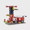 Toy construction set Marioinex Waffle Blocks Fire Station 280 pieces, model 906279