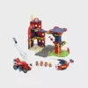 Toy construction set Marioinex Waffle Blocks Fire Station 280 pieces, model 906279