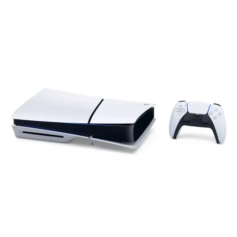 Game console Sony PlayStation 5 Slim — 1 TB SSD, AMD Ryzen Zen 2 8-core 3.5 GHz, AMD RDNA 2 10.3 TFLOPS, 8K HDR, VR-ready, Bluetooth 5.1, Wi‑Fi, Gigabit Ethernet