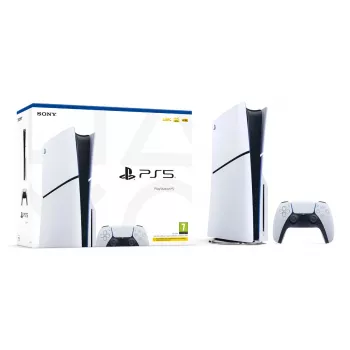 Game console Sony PlayStation 5 Slim — 1 TB SSD, AMD Ryzen Zen 2 8-core 3.5 GHz, AMD RDNA 2 10.3 TFLOPS, 8K HDR, VR-ready, Bluetooth 5.1, Wi‑Fi, Gigabit Ethernet