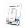 Mouse USB Optical Wrl WHITE/SILVER MUSW-4B-06-WS Gembird