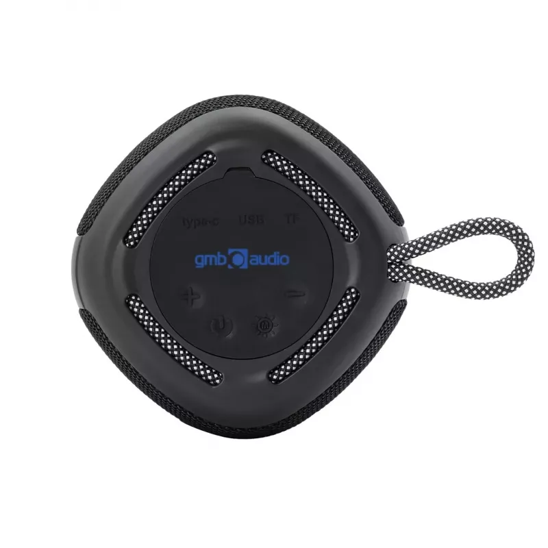 Portable Speaker Gembird SPK-BT-LED-03-BK Black