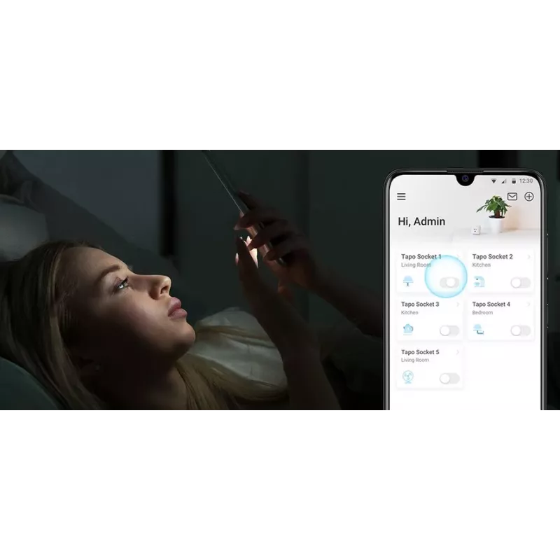 Tapo P100 V2 - Smart plug - mini - wireless - 802.11b/g/n, Bluetooth 4.2 - 2.
