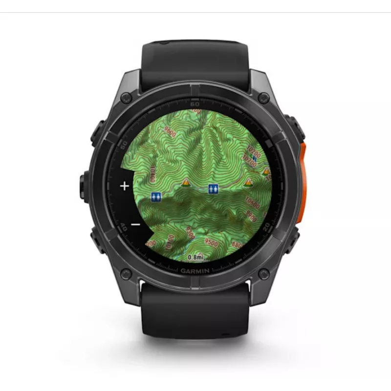 Garmin Fenix 8 3.56 cm (1.4) AMOLED 51 mm Digital 454 x 454 pixels Touchscreen Titanium Wi-Fi GPS (satellite)