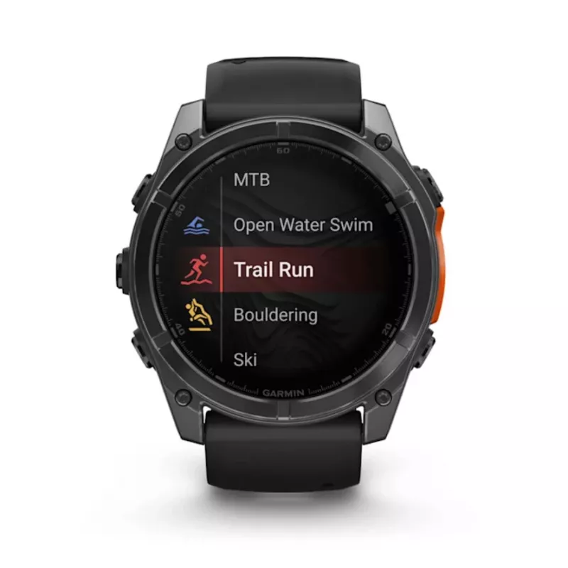 Garmin Fenix 8 3.56 cm (1.4) AMOLED 51 mm Digital 454 x 454 pixels Touchscreen Titanium Wi-Fi GPS (satellite)